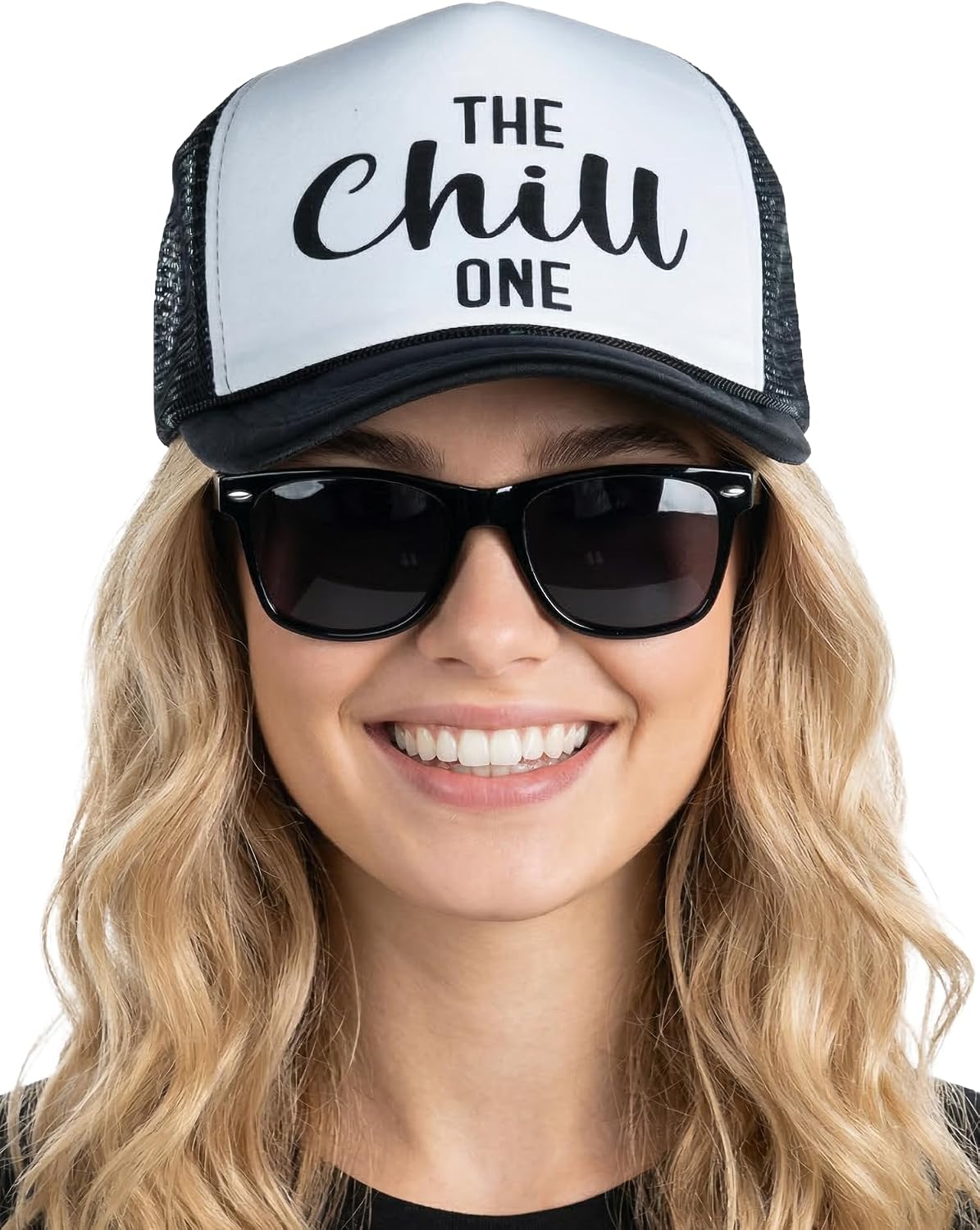 Funky Junque Bachelorette Trucker Hat & Sunglasses Set – Funny Foam Hats & Bride Sunglasses Party Favors for Bridesmaids