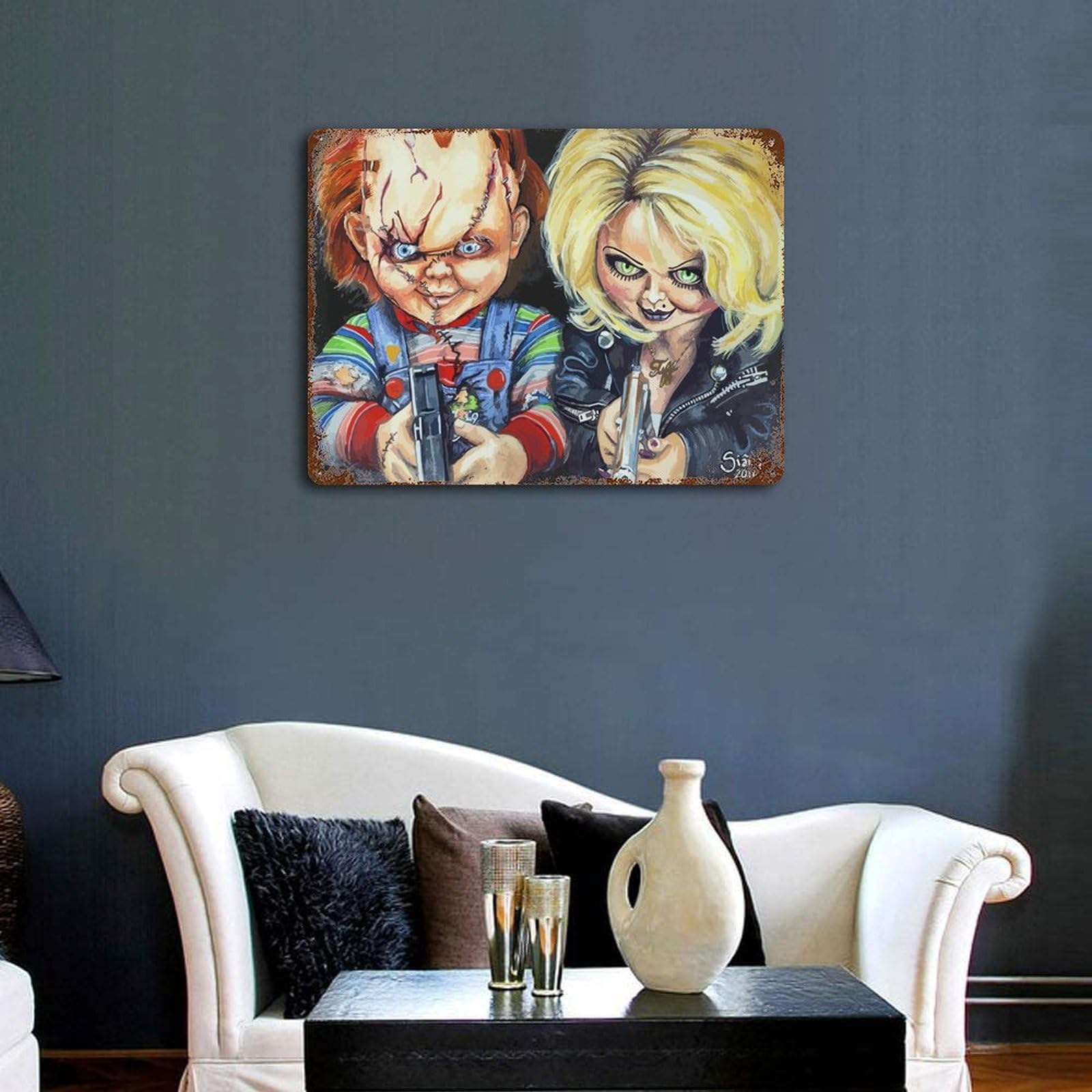 Amazon.co.jp: ブリキ看板 チャイルド・プレイ チャッキーの花嫁 金属 Amazon.co.jp: ブリキ看板 チャイルド・プレイ チャッキーの花嫁 金属