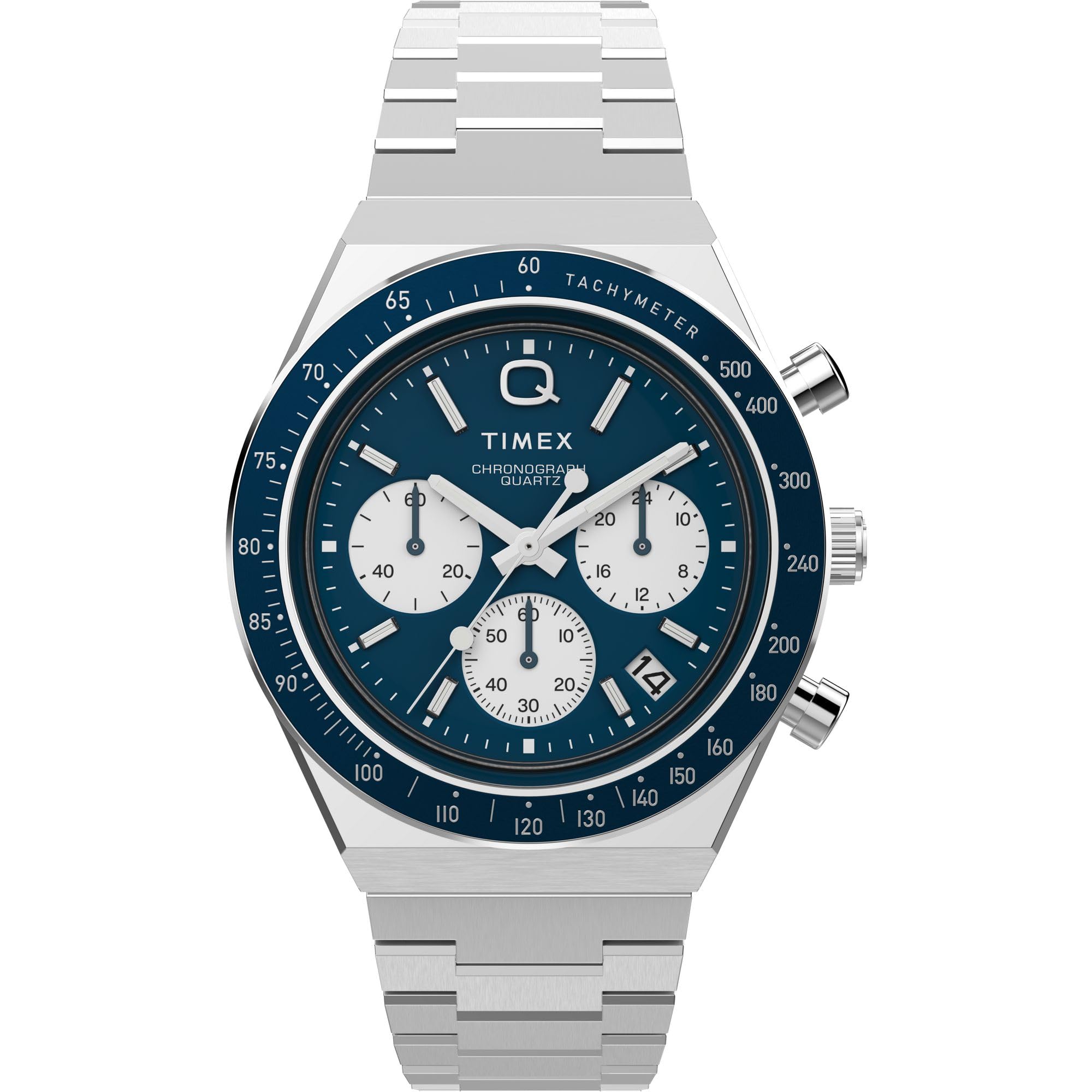 TIMEX Q Men Blue Round Dial Analog Watch - TW2W51600UJ (B0D319T3Z3) Amazon Price History, Amazon Price Tracker