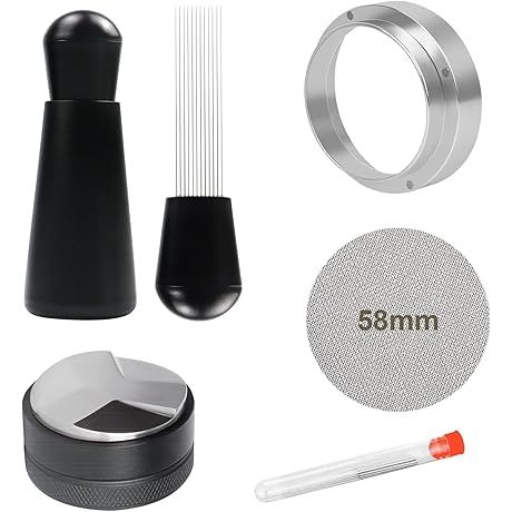 58mm Espresso Wdt Tool Espresso Puck Screen Distributor Barista Kit