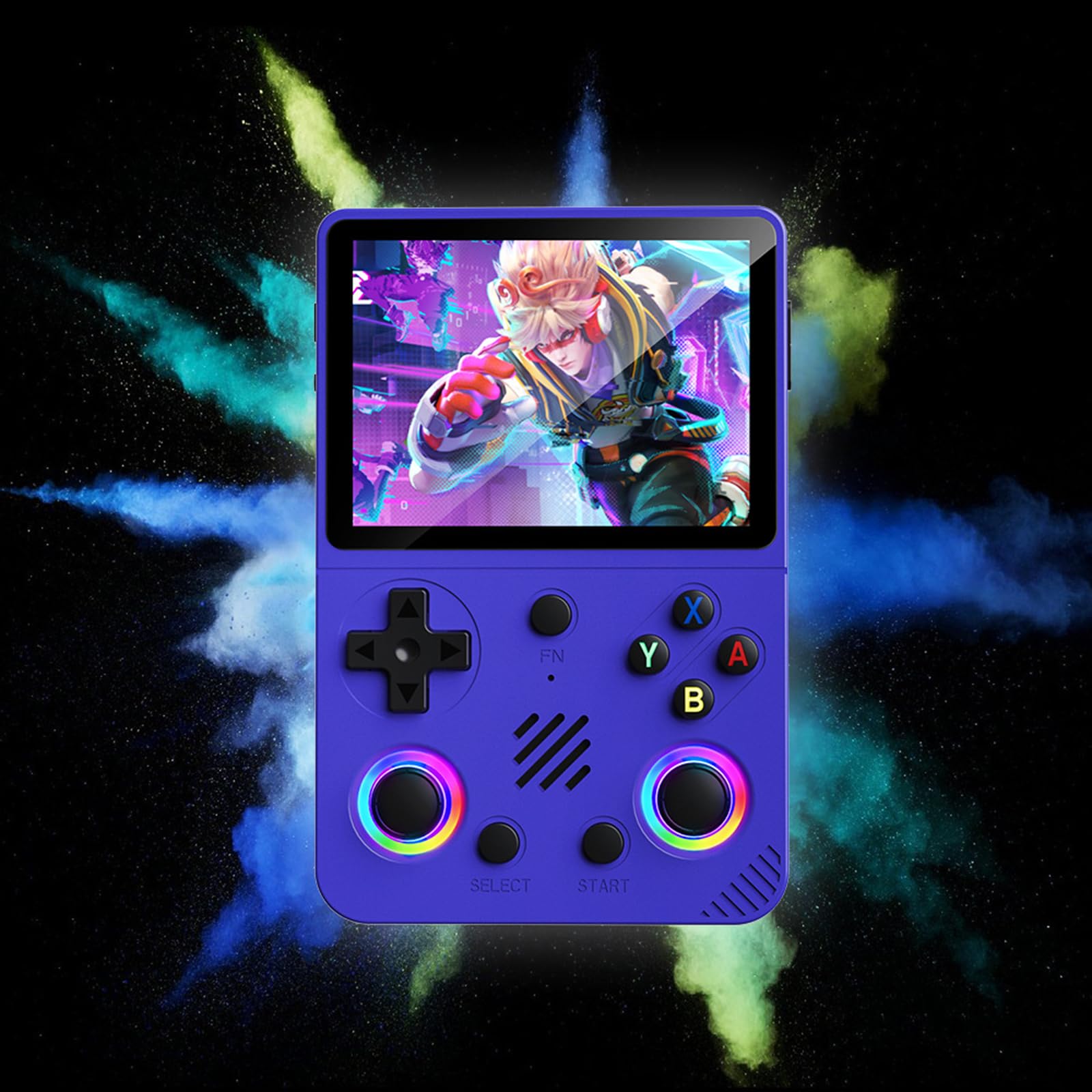 Console per videogiochi portatile con display 3D ad alta definizione da 3.5 pollici 64G / 128G di memoria Giochi preinstallati Console videogiochi portatile