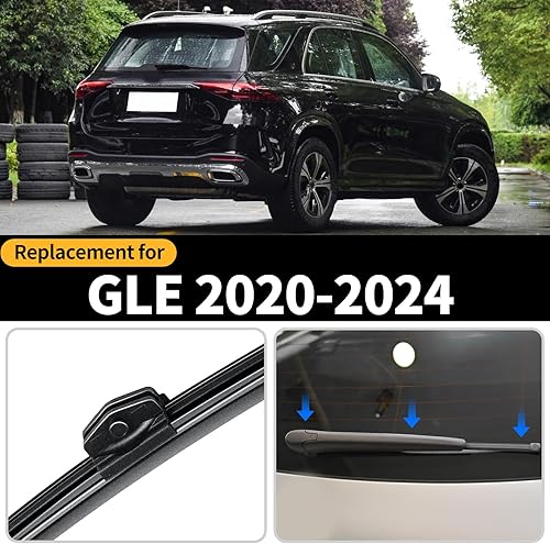 Miniatura 2 de Juego de limpiaparabrisas trasero de repuesto para Mercedes-Benz GLE 2020-2023 350 450 580, montaje de accesorios de cubierta de limpiaparabrisas