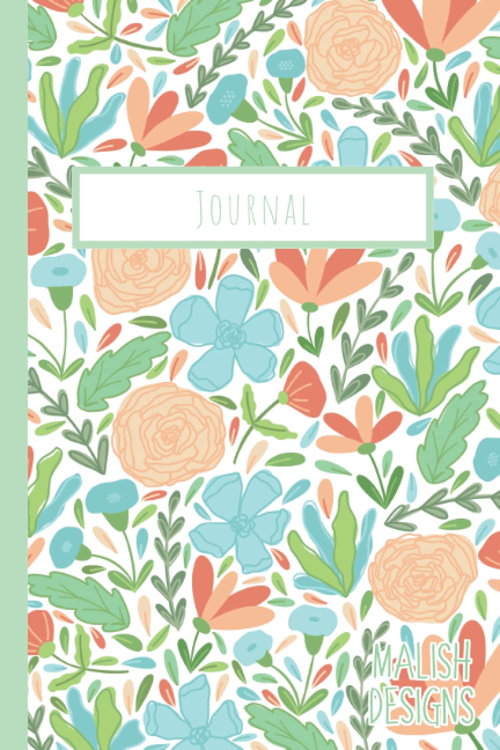 Malish Designs Floral Patterned Paper Back Journal
