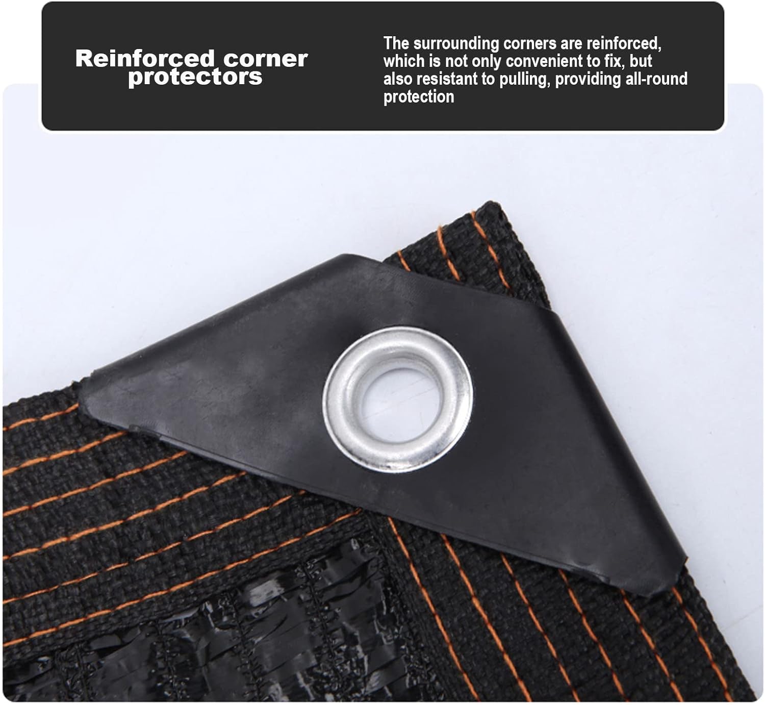 SPOUR 97% Shade Cloth,Greenhouse Shading Net with Grommets,Uv Resistant Net,Pergola Shade Netting,Patio Plants Shading Netting,Shading Blinds for Garden Flower,Shade Net,Black,2 * 7m/6.6 * 23ft