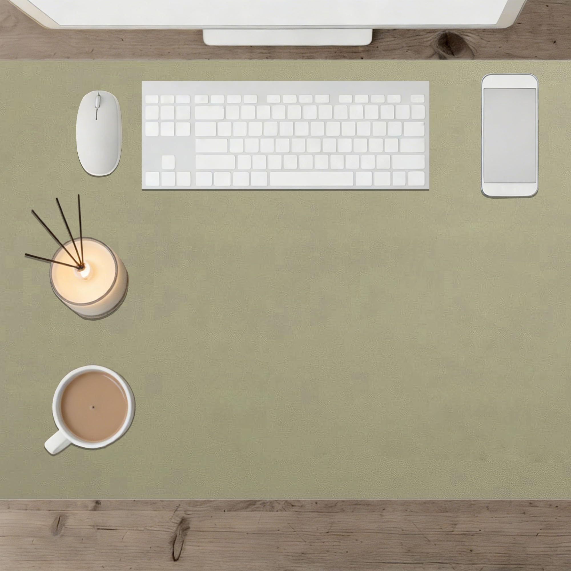 Office Desk Mat 45 x 90 cm Waterproof Laptop Desk Mat Spill Resistant Durable Design for Home and Office Accessories, Green