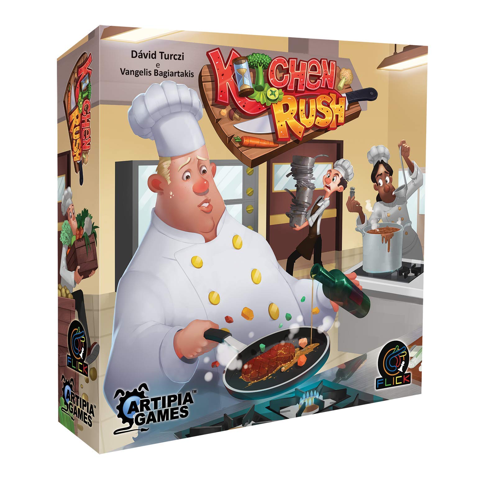 Kitchen Rush ボードゲーム Kitchen Rush - Flick Game Studio | Amazon.com.br