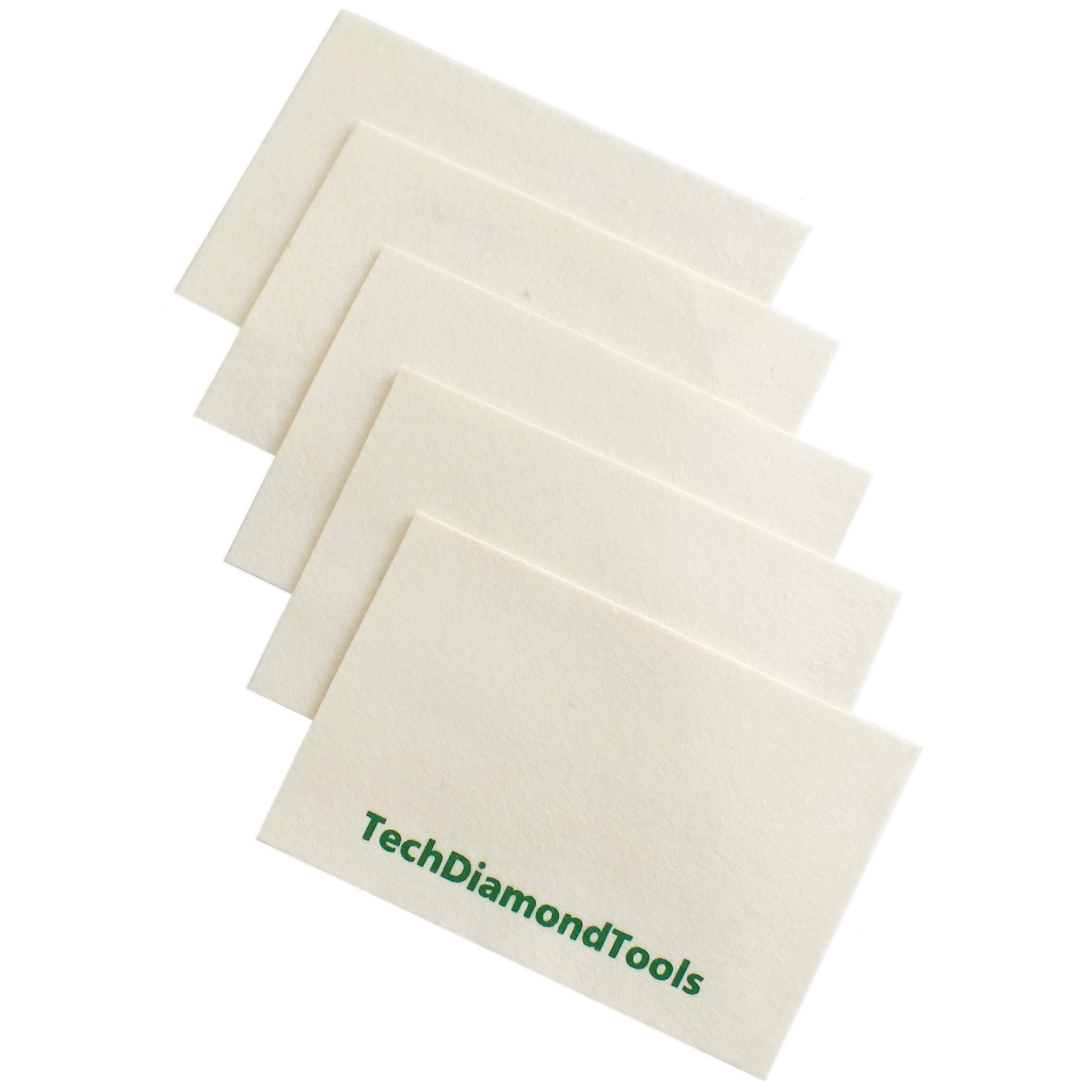 A Set of 5 Wool Cloths for Buffing or Polishing with TechDiamonTools Diamond Pastes