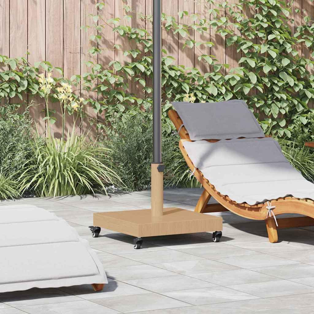 vidaXL Parasolvoet Licht Hout 45 x 45 x 31,5 cm