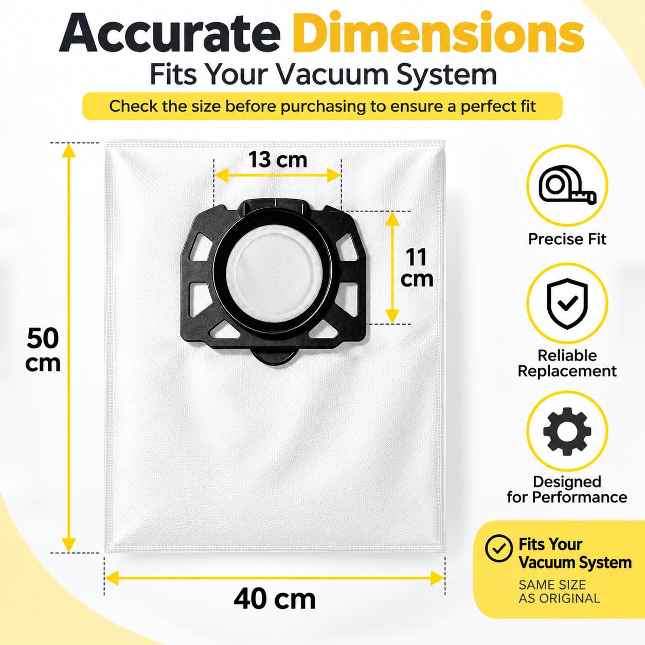 Worek filtrujący próżniowy, do Karcher KWD 6 dla 2.863-006.0