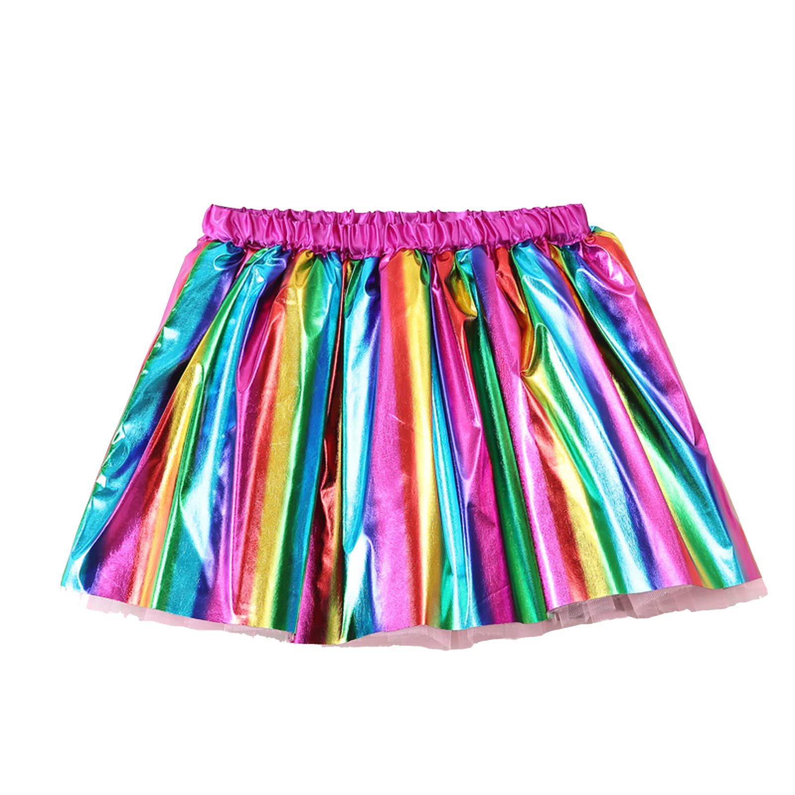 Baby Girls Layered Tulle Inner Tutu Skirt Toddler Rainbow Tutu Skirts Princess Skirt Dress Up (Hot Pink, 18-24 Months)