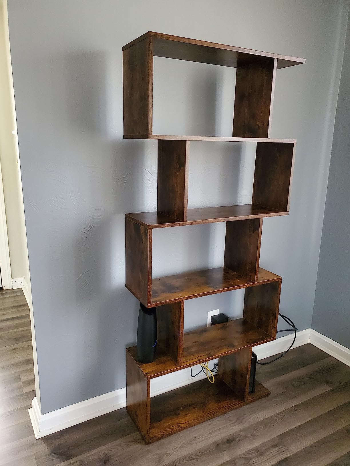 27/mo Finance VASAGLE Bookshelf, 6Tier Bookcase, Tall Display Shelf