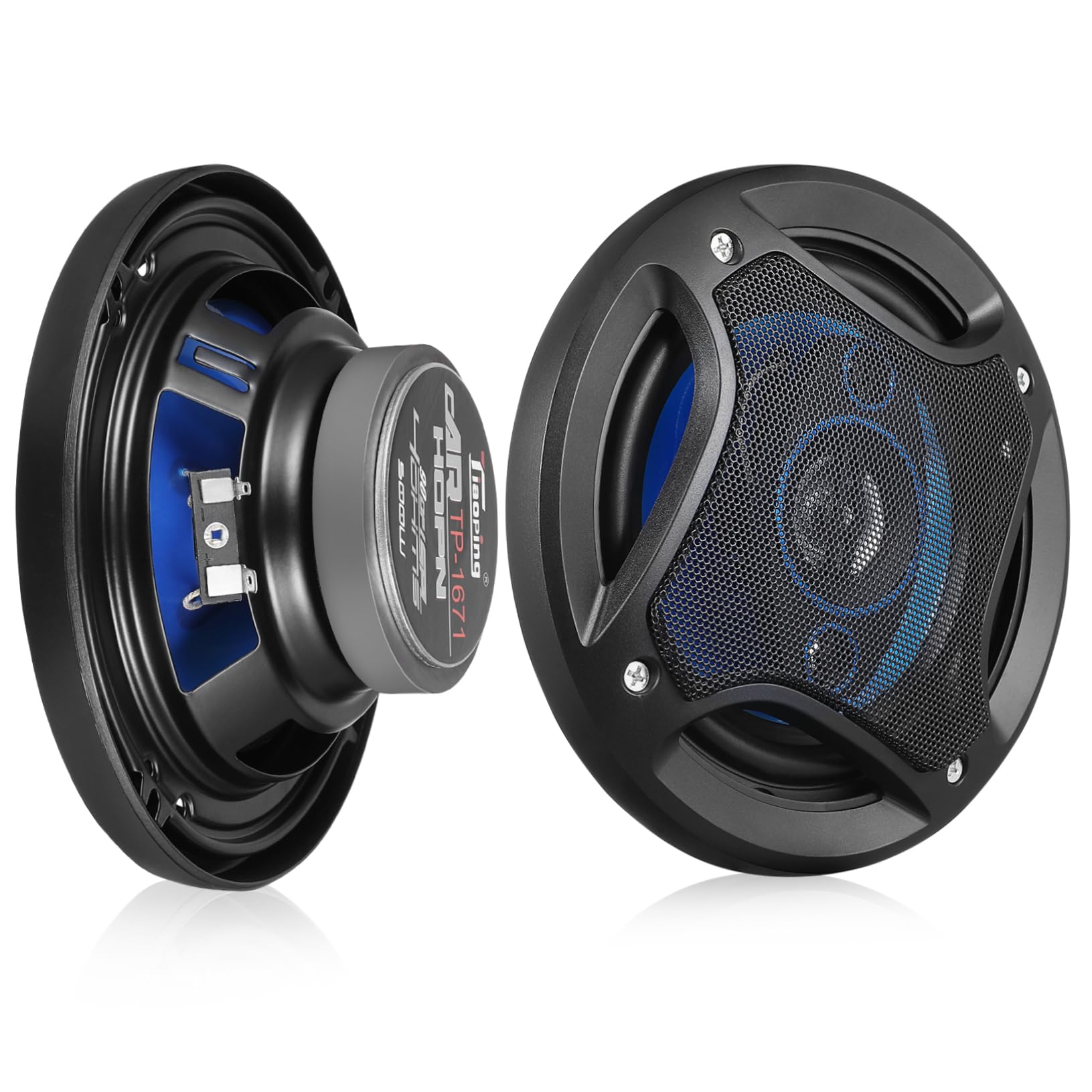 KOMBIUDA 1 Par Altavoces de Puerta de Automóvil de Audio Instalación Sonido de Compatible con Múltiples de Vehículo