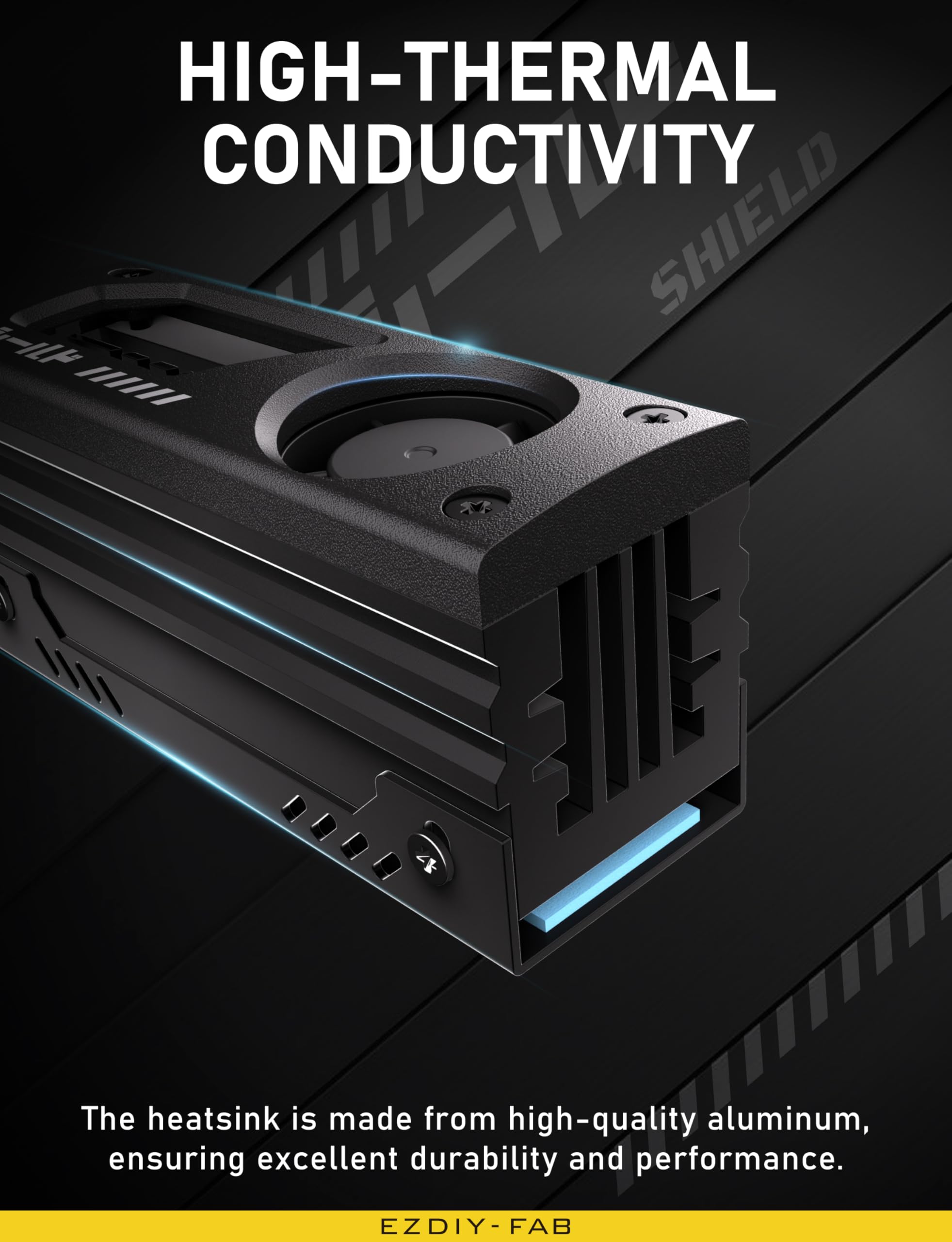 EZDIY-FAB Disipador de calor SSD US-Shirudu-B