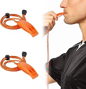 10x Notfallpfeife Mini-Sicherheit - 120 DB Laut Für Outdoor, Wandern & Haustiertraining