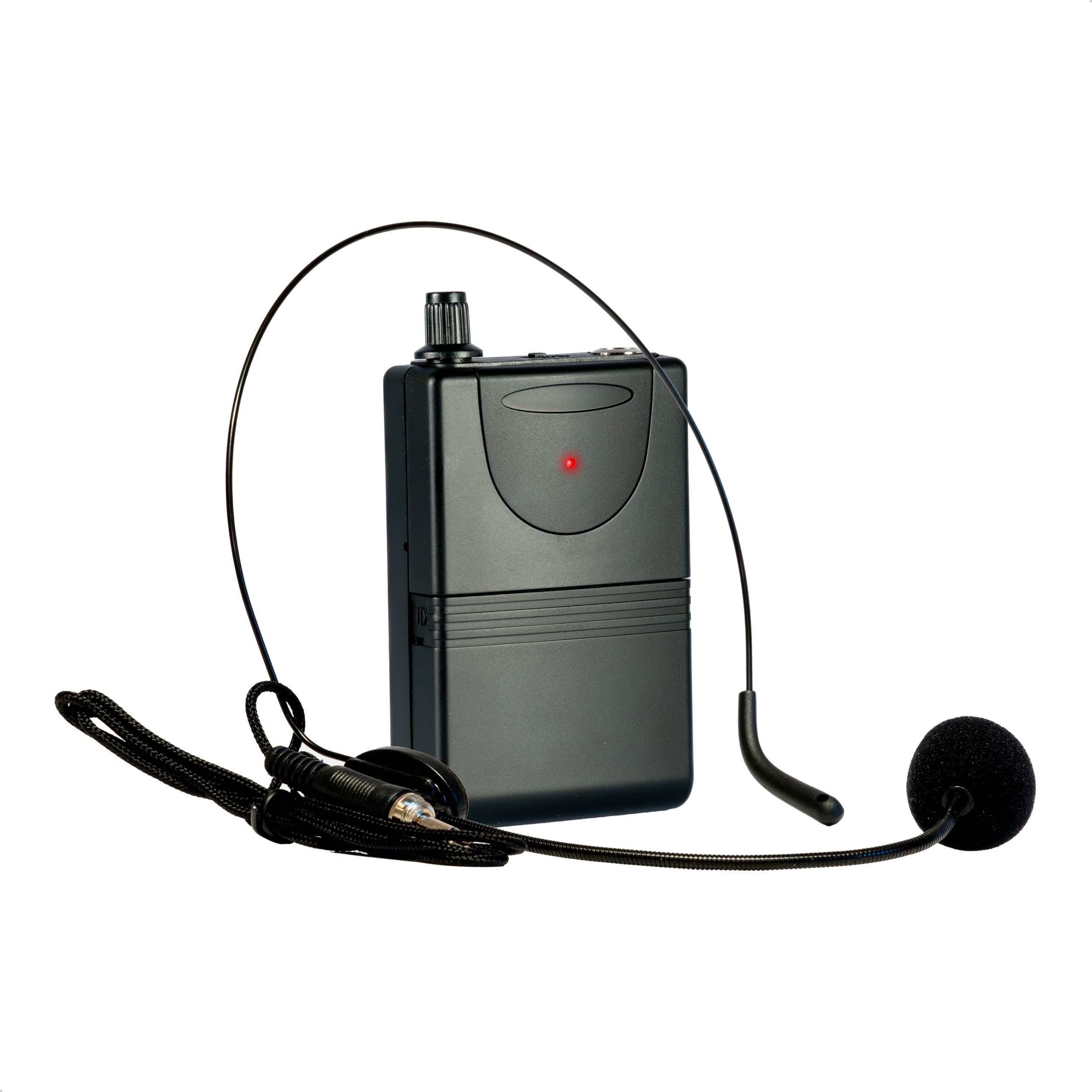 Ibiza - PORTUHF-Head - Micrófono de Diadema con transmisor de petaca UHF 863MHz - Funciona con Pilas - Inalámbrico - Largo Alcance - Micrófono de Diadema