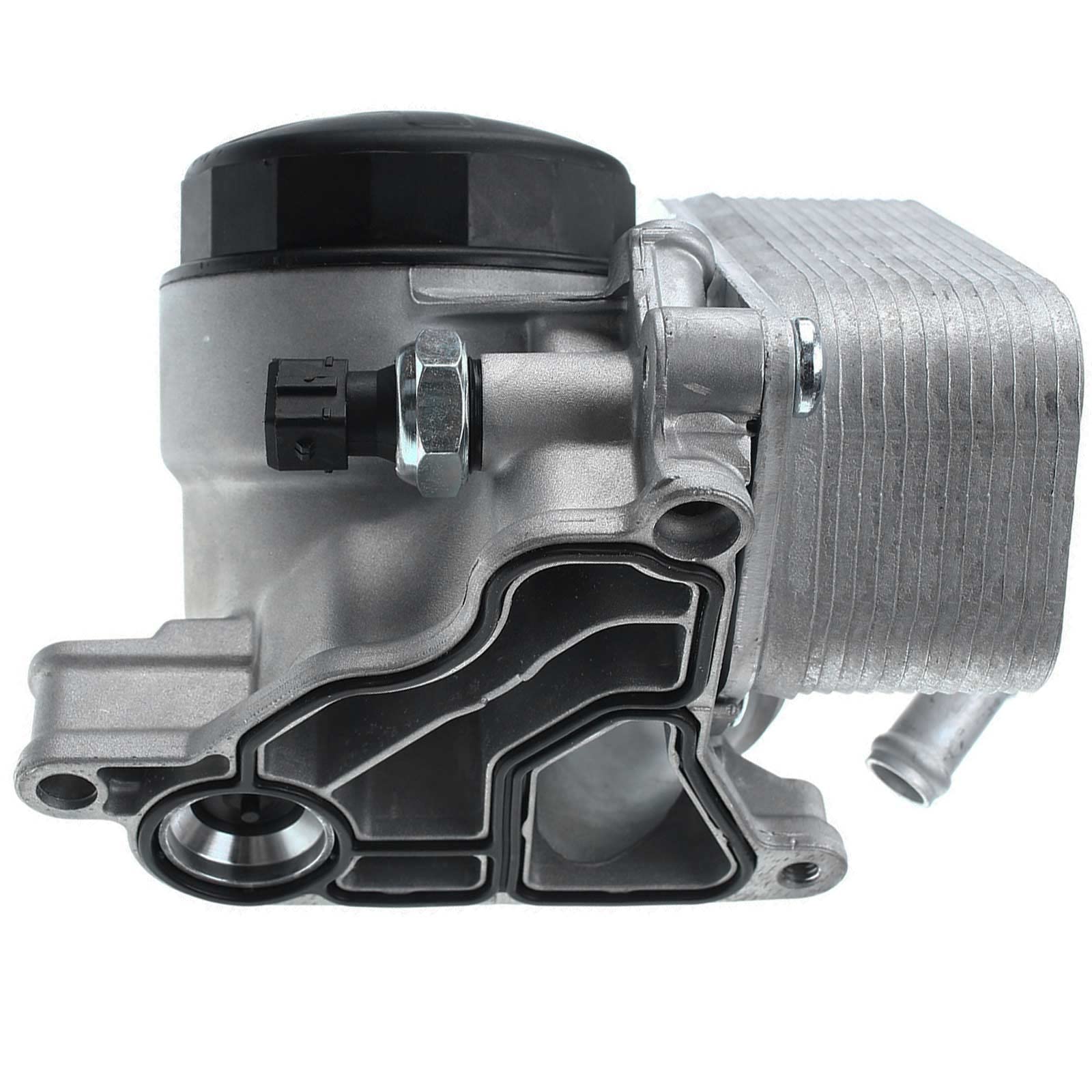 Frankberg Carcasa del filtro de aceite con enfriador de aceite 11428683206 | Compatible con: Serie 3 Touring E91, X1 E84, Serie 6 Coupé F13, X6 E71 E72, Serie 7 F01 F02 F03 F04, Serie 1 E81