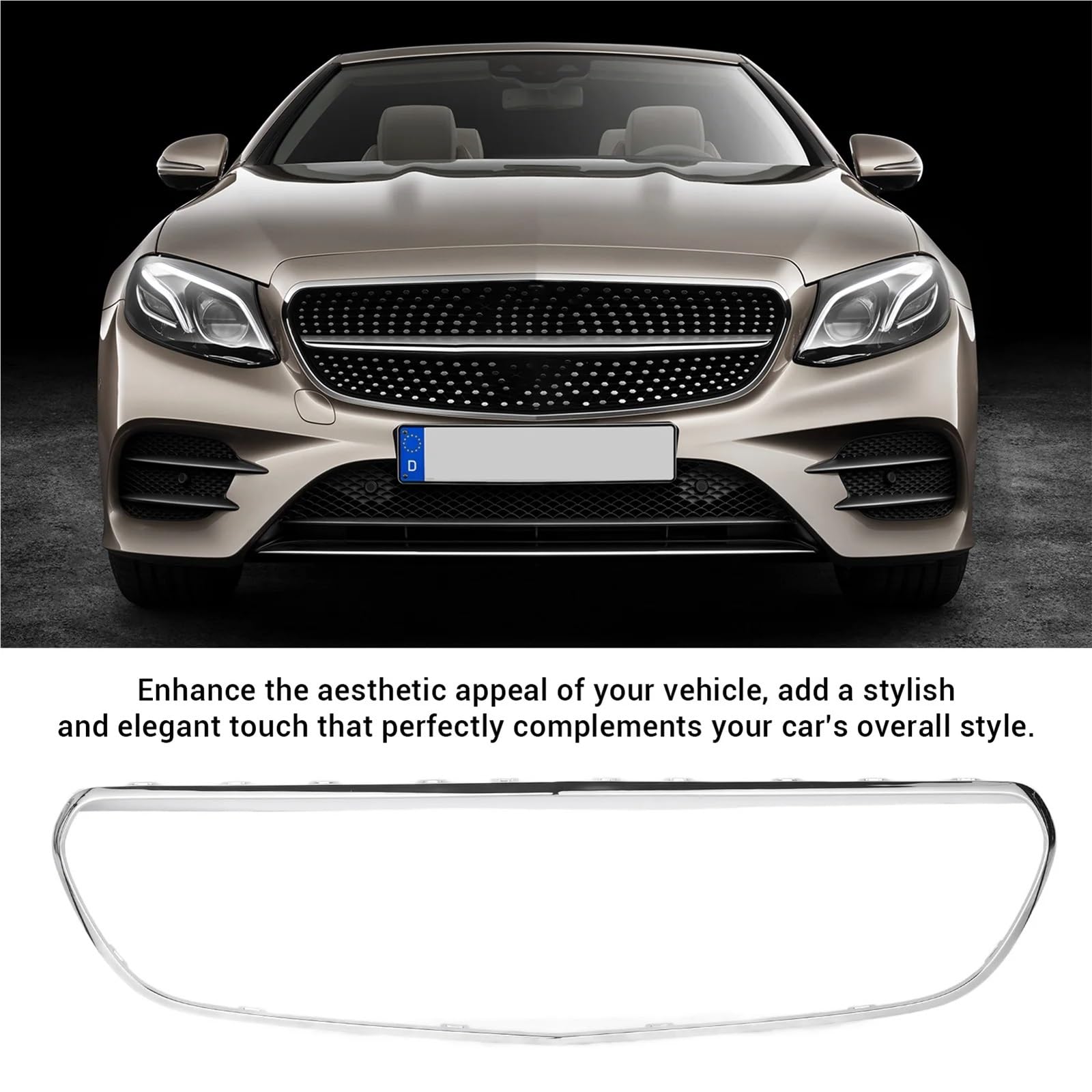 Osłona atrapy chłodnicy samochodu Akcesoria tuningowe do samochodów pasujące do Mercedesa Klasy E W213 C238 AMG Line Pre-Facelift 2017 do 2020 Kratka samochodowa