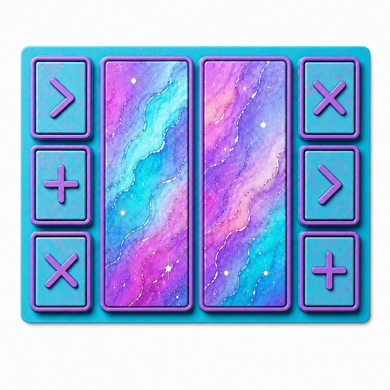 Squishy Trading Mat, 16x18 Inch Fidget Board with Accept & Decline Zones