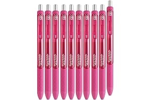 Indulge in the Pink Ink Extravaganza: 10-Pack of Paper Mate Inkjoy Pink Gel Pens