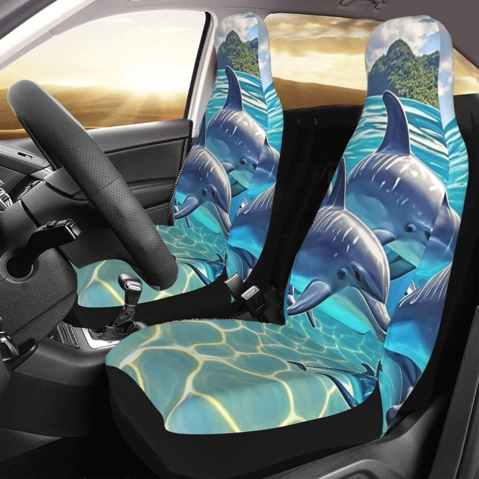 Housses de siège auto dauphin lavables pour protection SUV et camion - 8