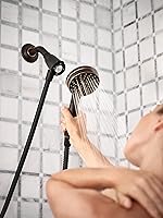 Vista 43 de Moen Engage Magnetix Matte Black 3.5-Inch Six-Function Detachable Handheld Showerhead with Magnetic Docking System, 26100BL