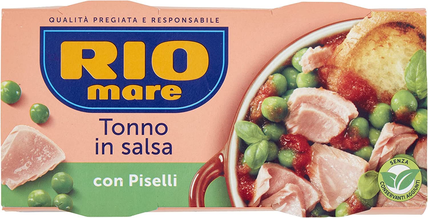 6x Rio Mare Piselli e Tonno fertiggerichte Thunfisch Erbsen 2x160g Instant food