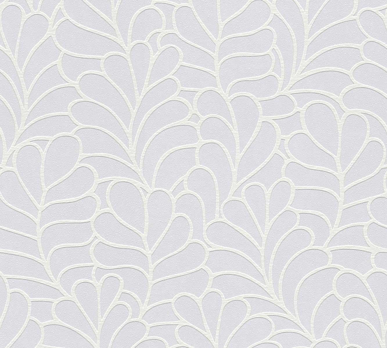 A.S. Creation Vliestapete Meistervlies 7 – Blumenoptik, 10.05 x 0.53 m, Weiß