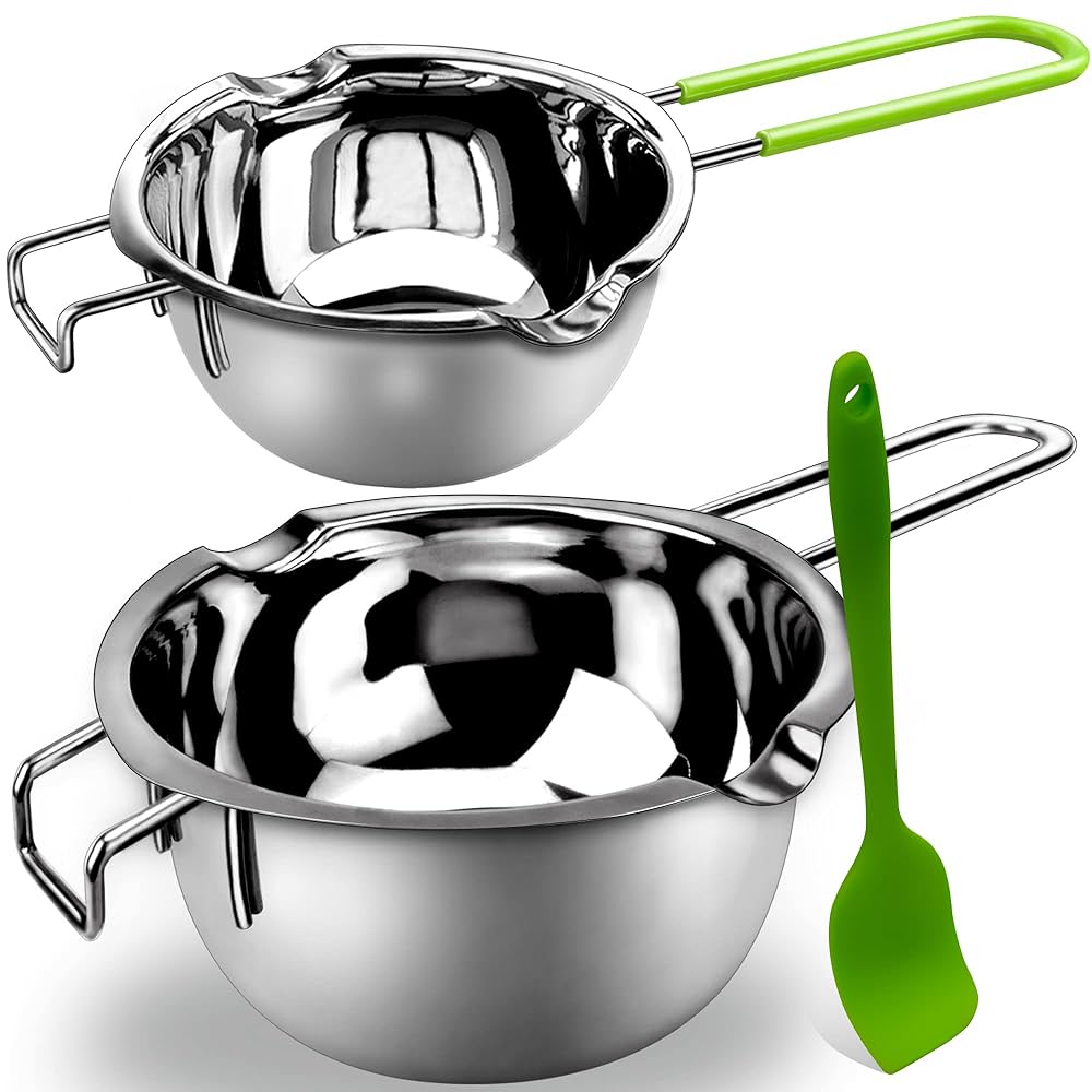 Stainless Steel Double Boiler Pot With Lid | Induction