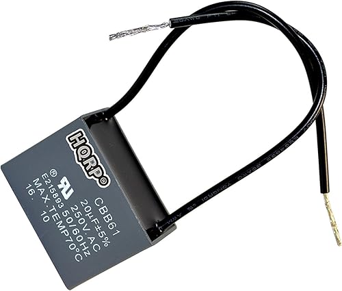 Miniatura 92 de HQRP Condensador compatible con ventilador de techo Hampton Bay 4.5uf+5uf+6uf 4-Wire CBB61