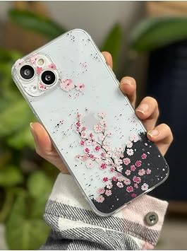 Transparent Printing Pattern Silicone Case Compatible with Go Accessory iPhone 14 Plus