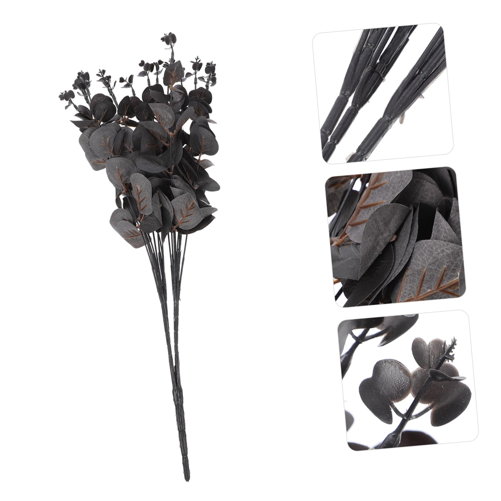 TOPBATHY 6pièces Tiges Eucalyptus Artificiel Branche Eucalyptus Décorative pour Maison Et Événements Fleurs Et Arrangements Végétaux