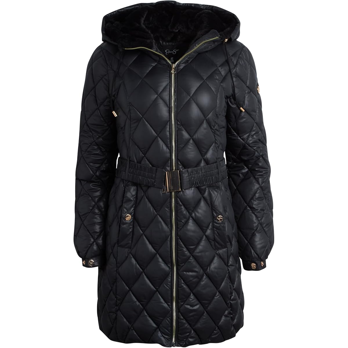 $11/mo Finance Jessica Simpson Women's Long Puffer Coat Belted
