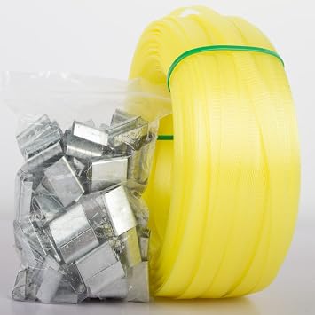 Poly Strap, Polypropylene Strapping, 320 Length, 100 pcs Clips