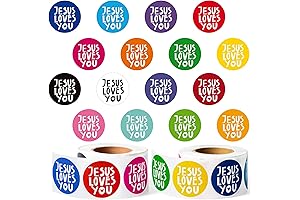 Jesus Loves You Paper Stickers: A Christian Kid's Delight