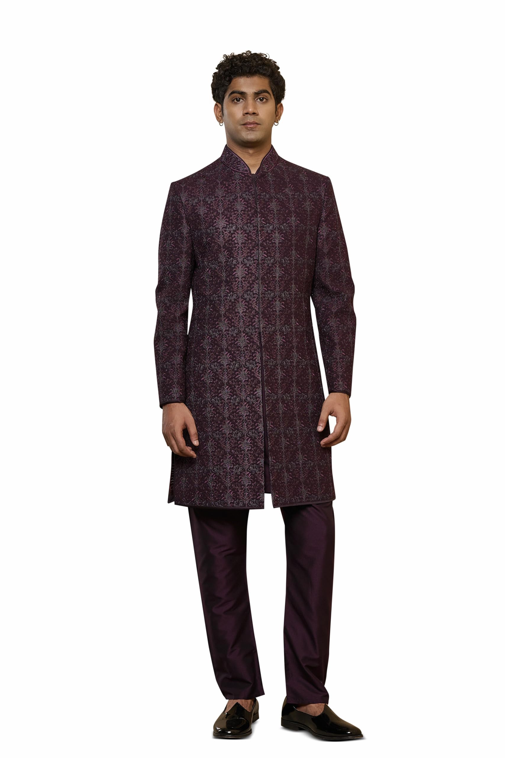 Crimson Embellished Indo-Western-image-10