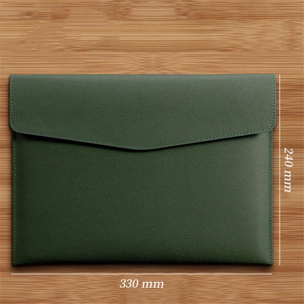 Teczka kopertowa na dokumenty, Skórzana saszetka na dokumenty PU 330x240mm Organizer na teczki, torba do przechowywania, opakowanie 4 szt.