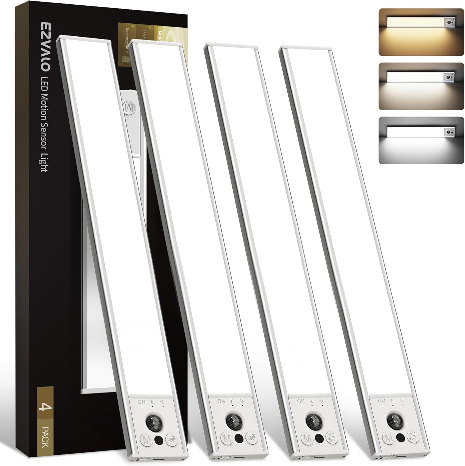 EZVALO Desk Lamp for College Dorm Room,Dimmable Battery Powered Lights,6000 mAh Rechargeable Wireless Table Lamp,