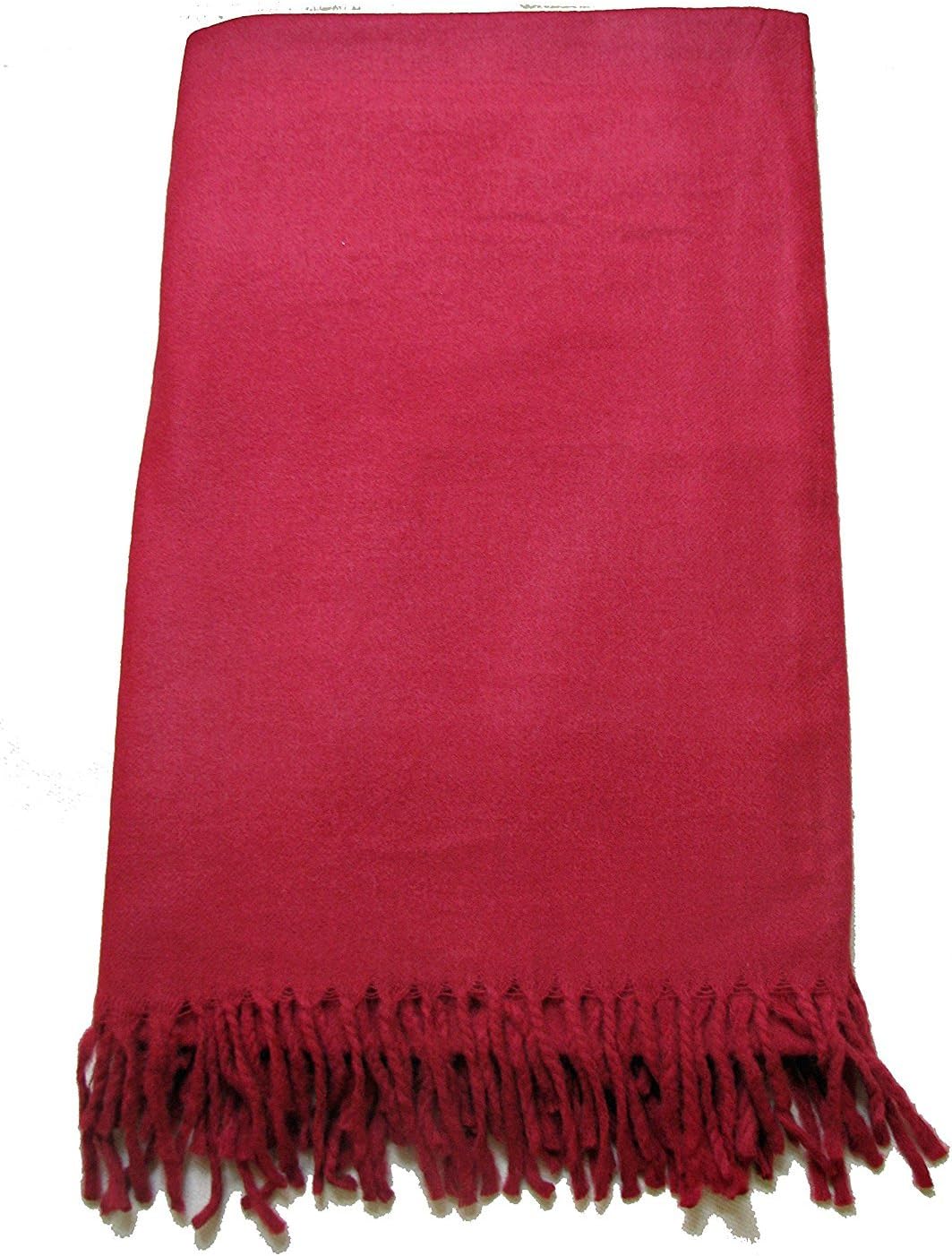 PARIJAT HANDICRAFT Wool Meditation Shawl Tibet Monks Burgundy Red Buddha Blanket, Oversize Scarf, Wool Wrap to Strengthen Your Daily Practice Unisex.