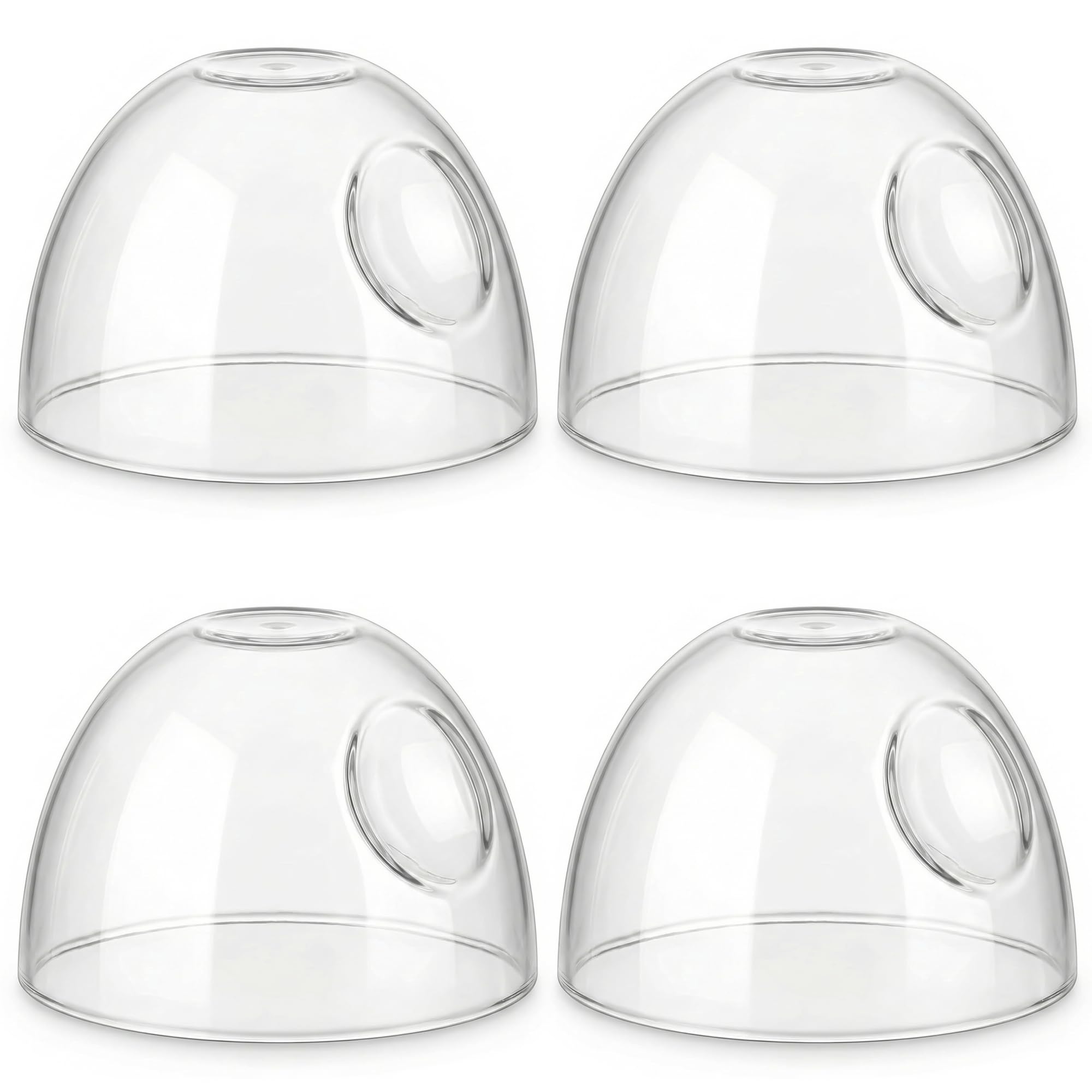 Replacement Lids Compatible with Philips Avent Natural Baby Bottles, Extra Secure Leak-Proof Caps for Travel, BPA-Free, High-Toughness Protective Covers for Glass & Plastic Bottles, 4-Pack