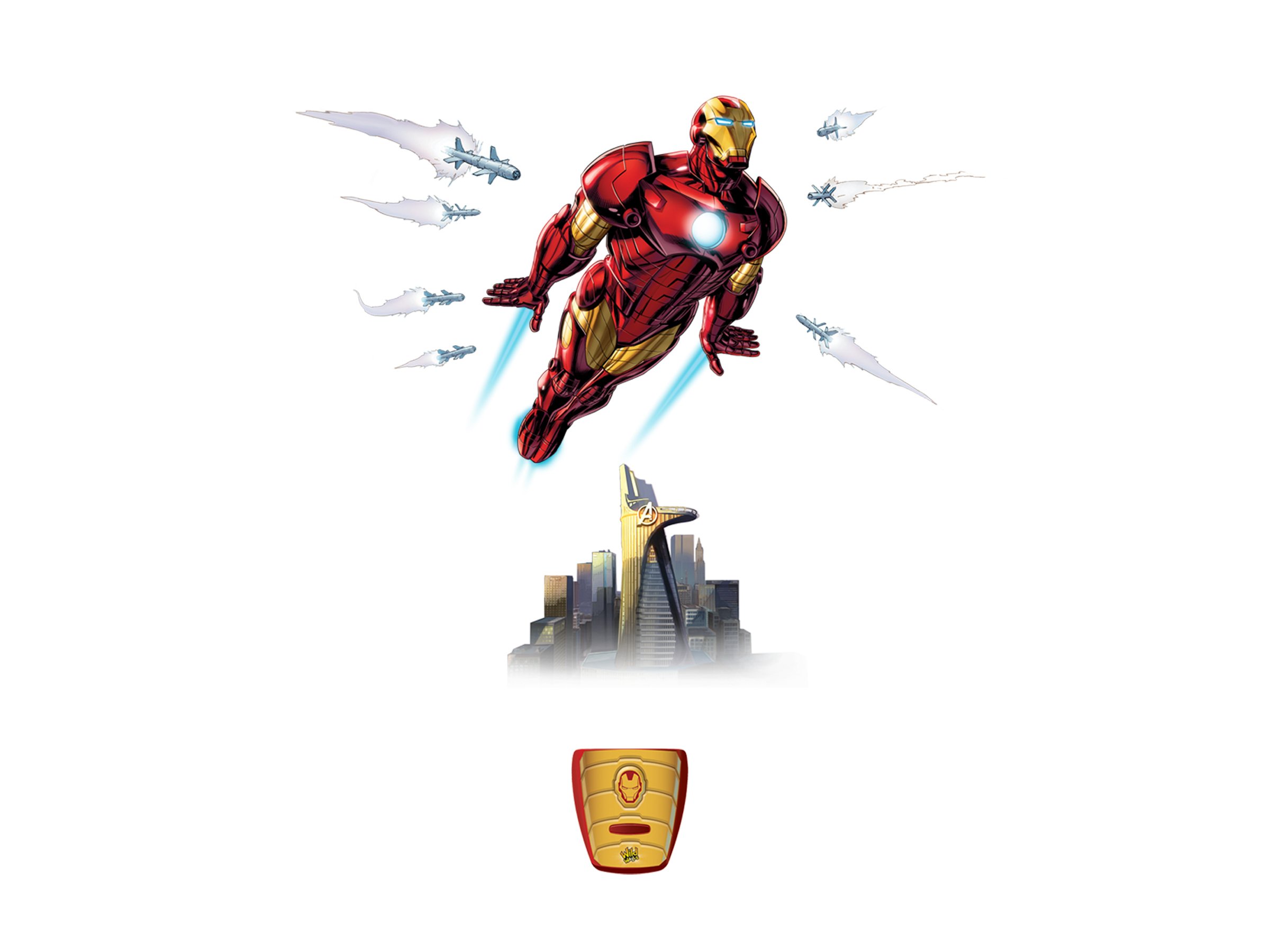 Uncle MiltonIron Man Wild Walls - Light and Sound Room Decor