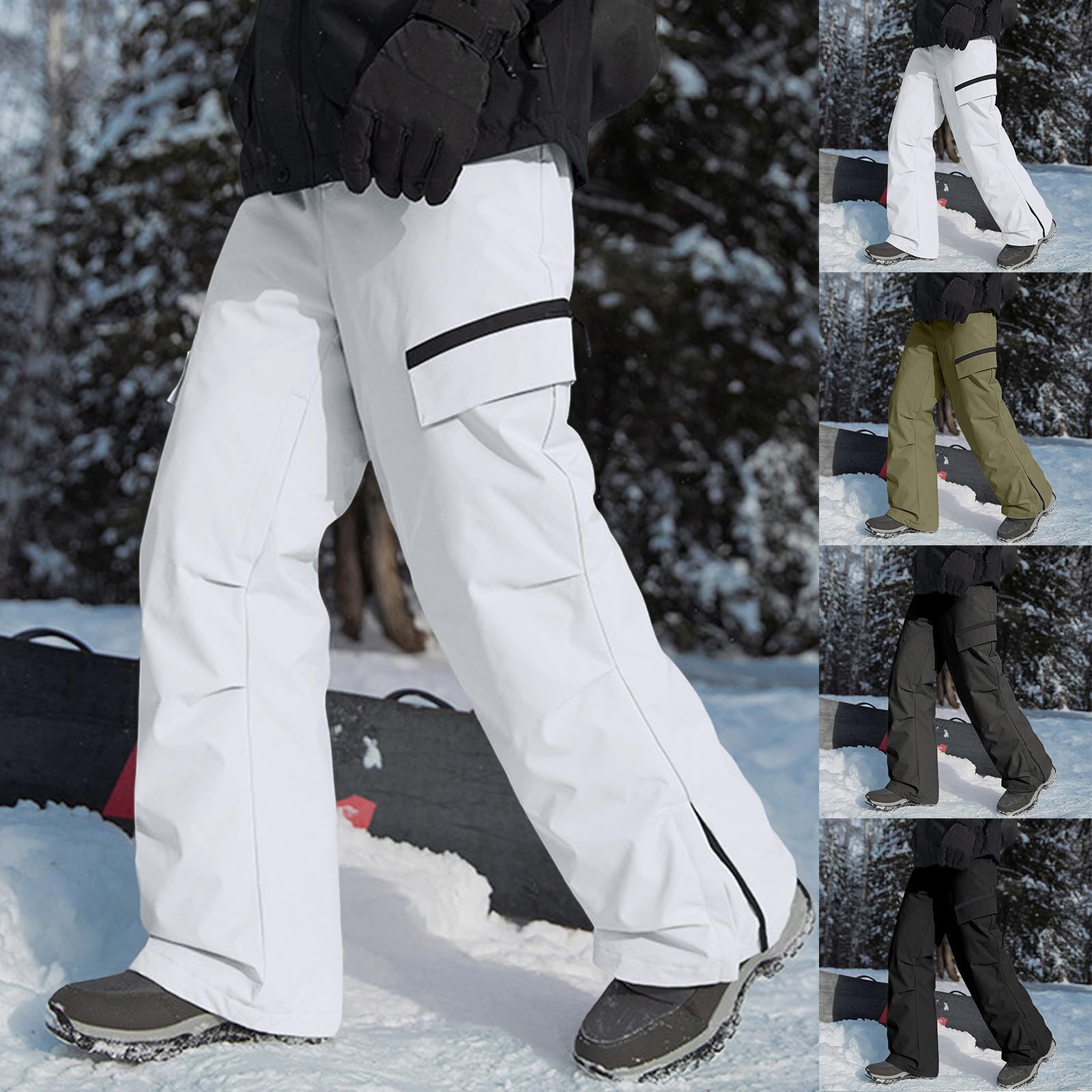Générique Pantaloni Cargo Uomo Pantaloni Sci Uomo Abbigliamento Da Lavoro per Escursioni E Alpinismo All'aperto Abbigliamento Sportivo Invernale Adatto Per Attività All'aperto