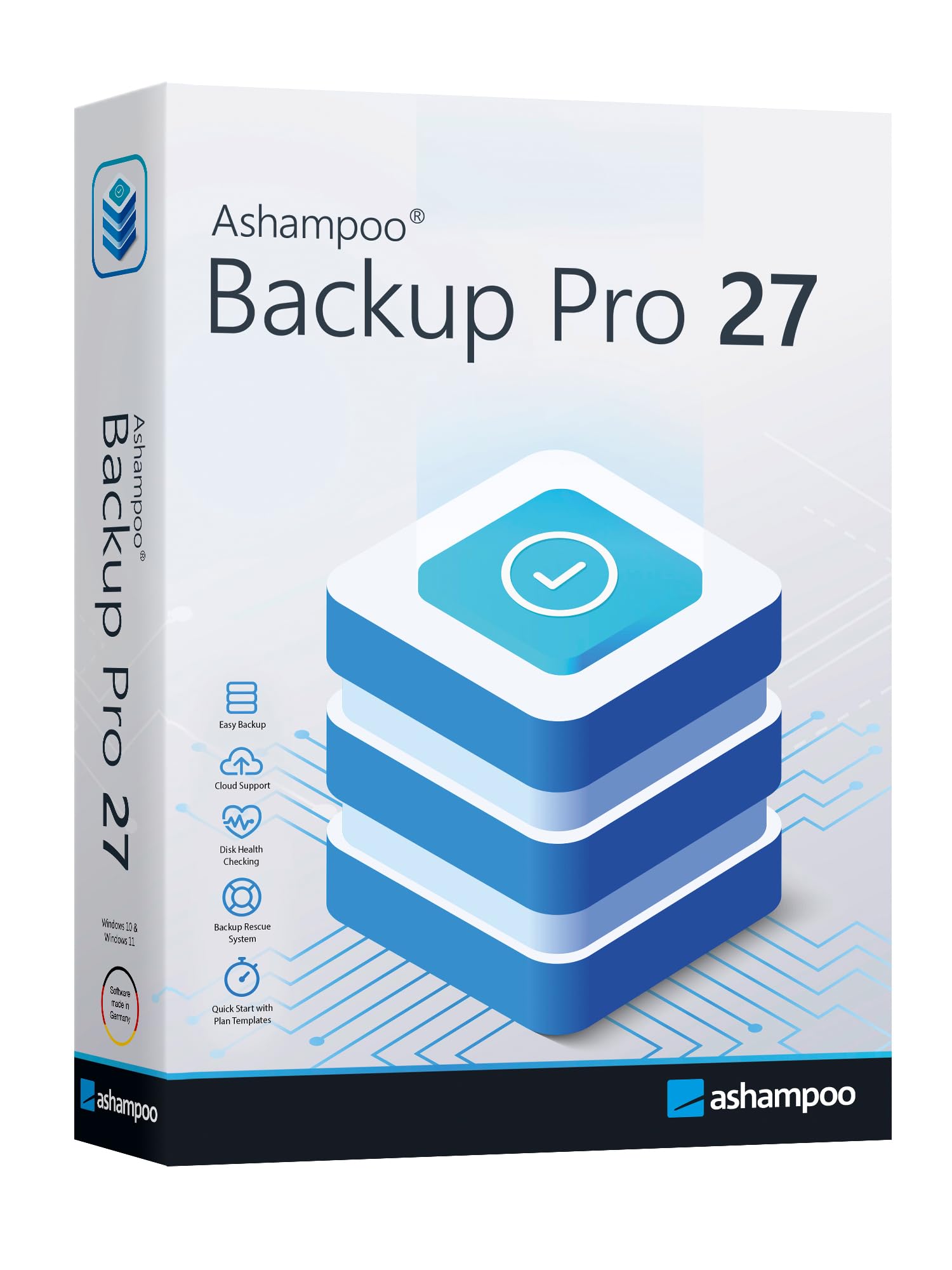 Backup Pro 27 - Datensicherung Programm, Rettung bei Malware-Befall, defekter Festplatte oder Windows Crashes - kompatibel mit Windows 11, 10