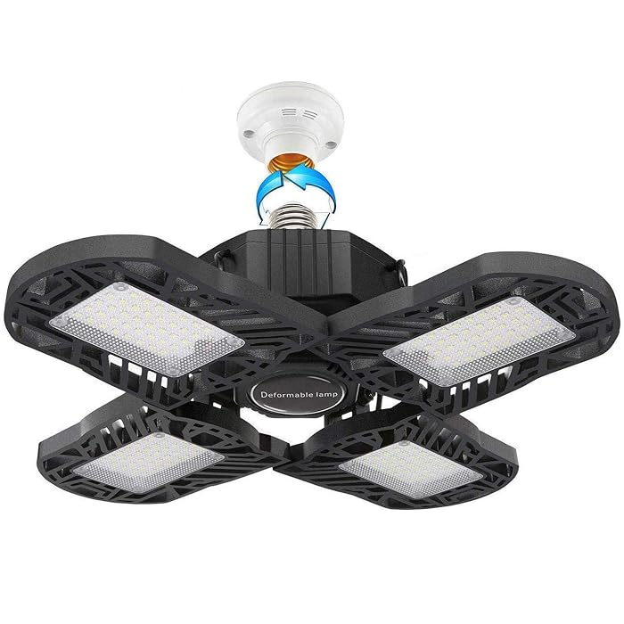Buy 120W Garage Light, New Four Leaf Deformable Triple LED Garage Light