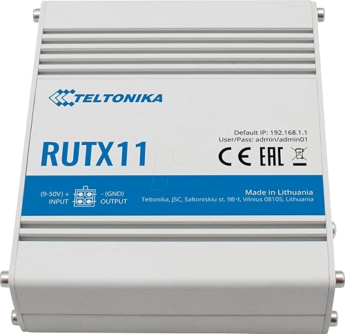 Miniatura 3 de Teltonika RUTX11 Dual-SIM, 4 puertos Gigabit Ethernet, WiFi CA de doble banda, Bluetooth LE y enrutador USB LTE - RUTX11110400