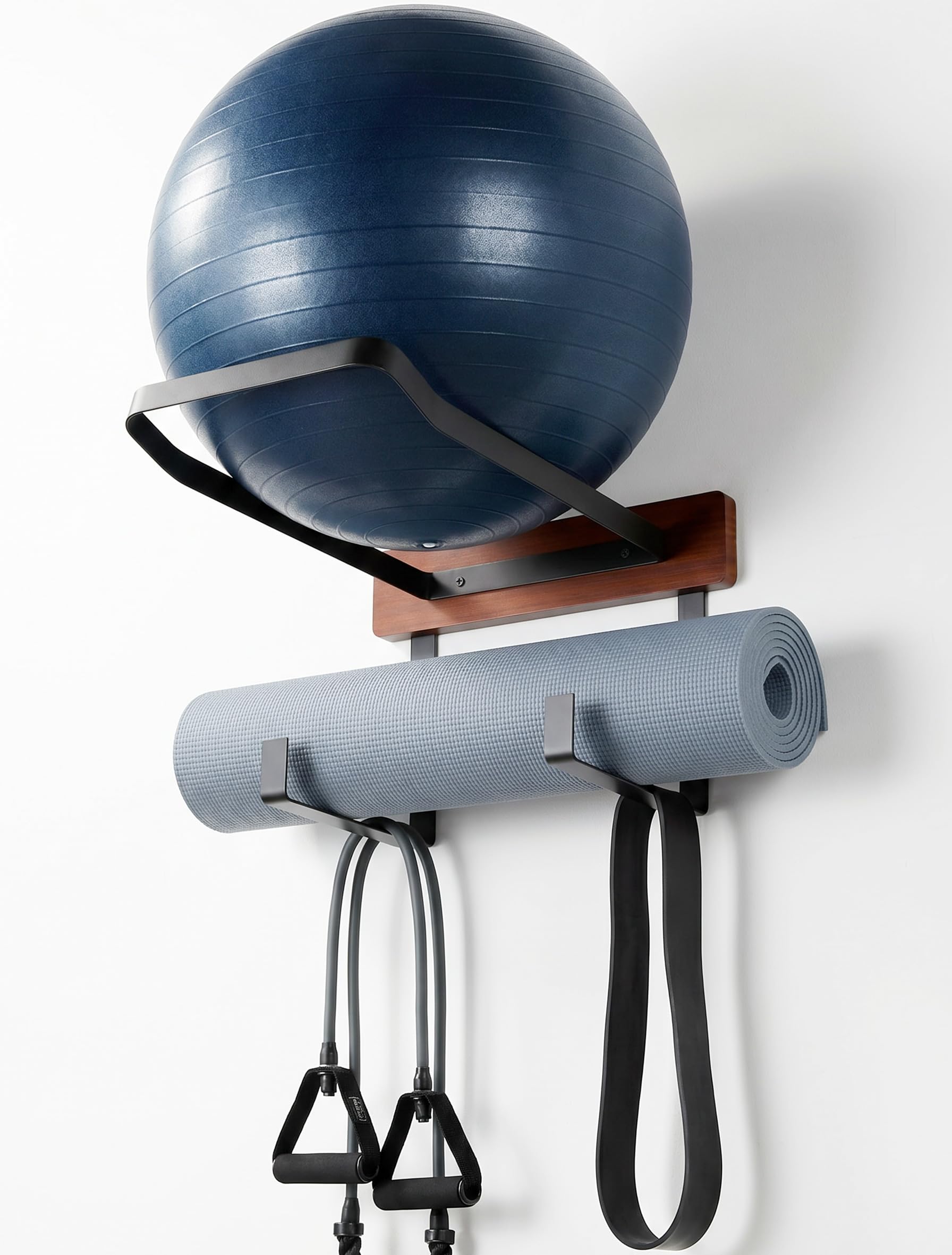 AIDILI Yoga Ball Holder Wall Mount – Fits Trideer Pilates Exercise Balls