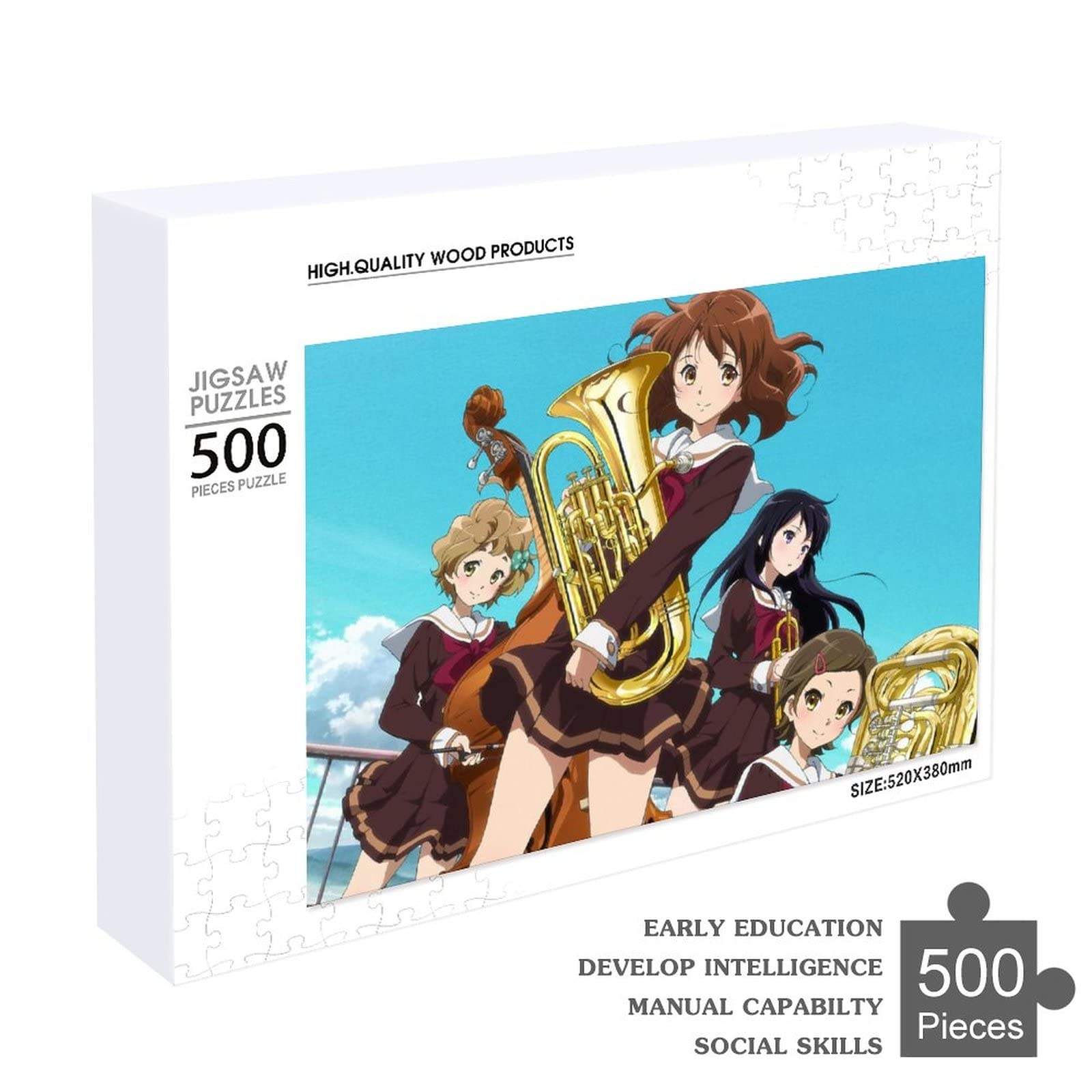 Amazon.co.jp: 響けユーフォニアム パズル かわいい 木製パズル 知育