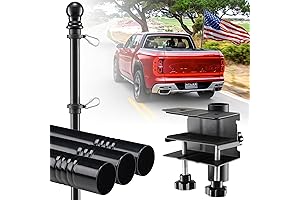 6ft Heavy Duty Flag Pole Kit with Mount Bracket