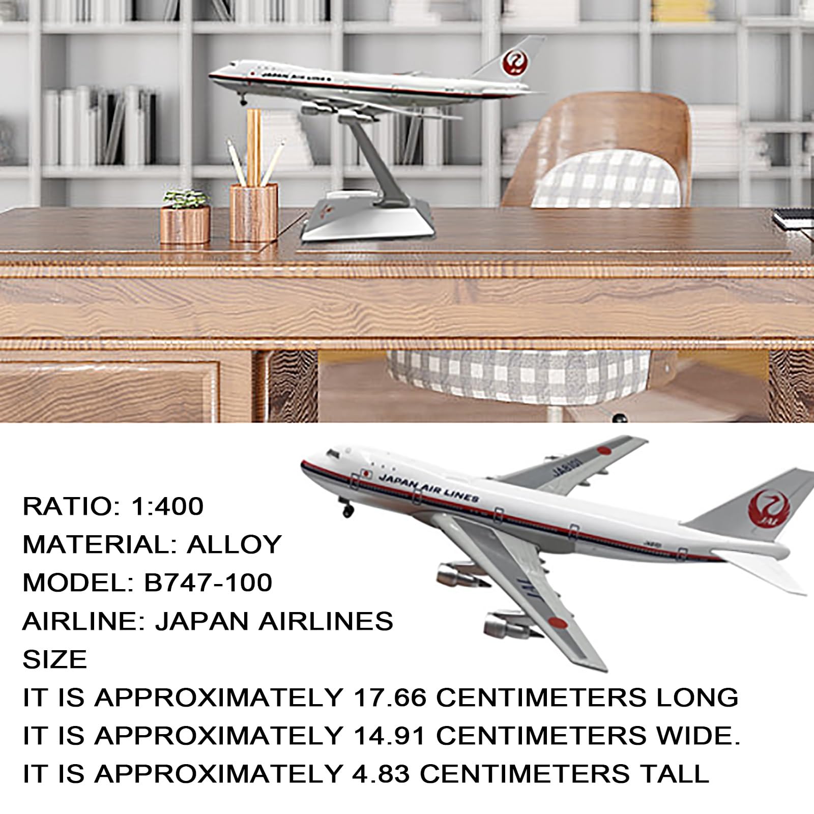 Amazon.co.jp: 1:400スケール JAL B747-100 プレミアム合金製模型