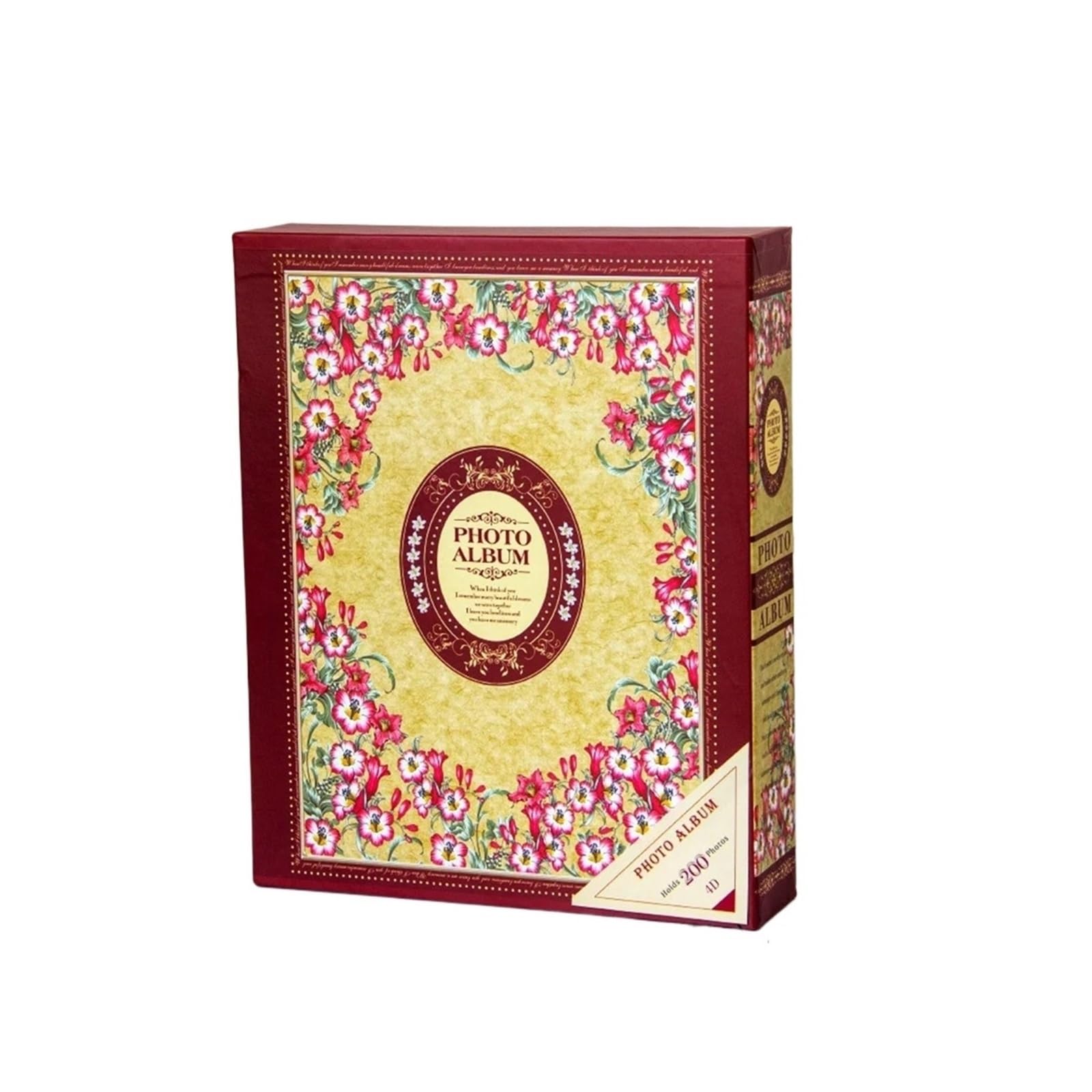 Álbum De Fotos Álbum de fotos en caja 6 pulgadas y 200 páginas. Gran capacidad for una familia un viaje bodas conmemorativo(Color 03)