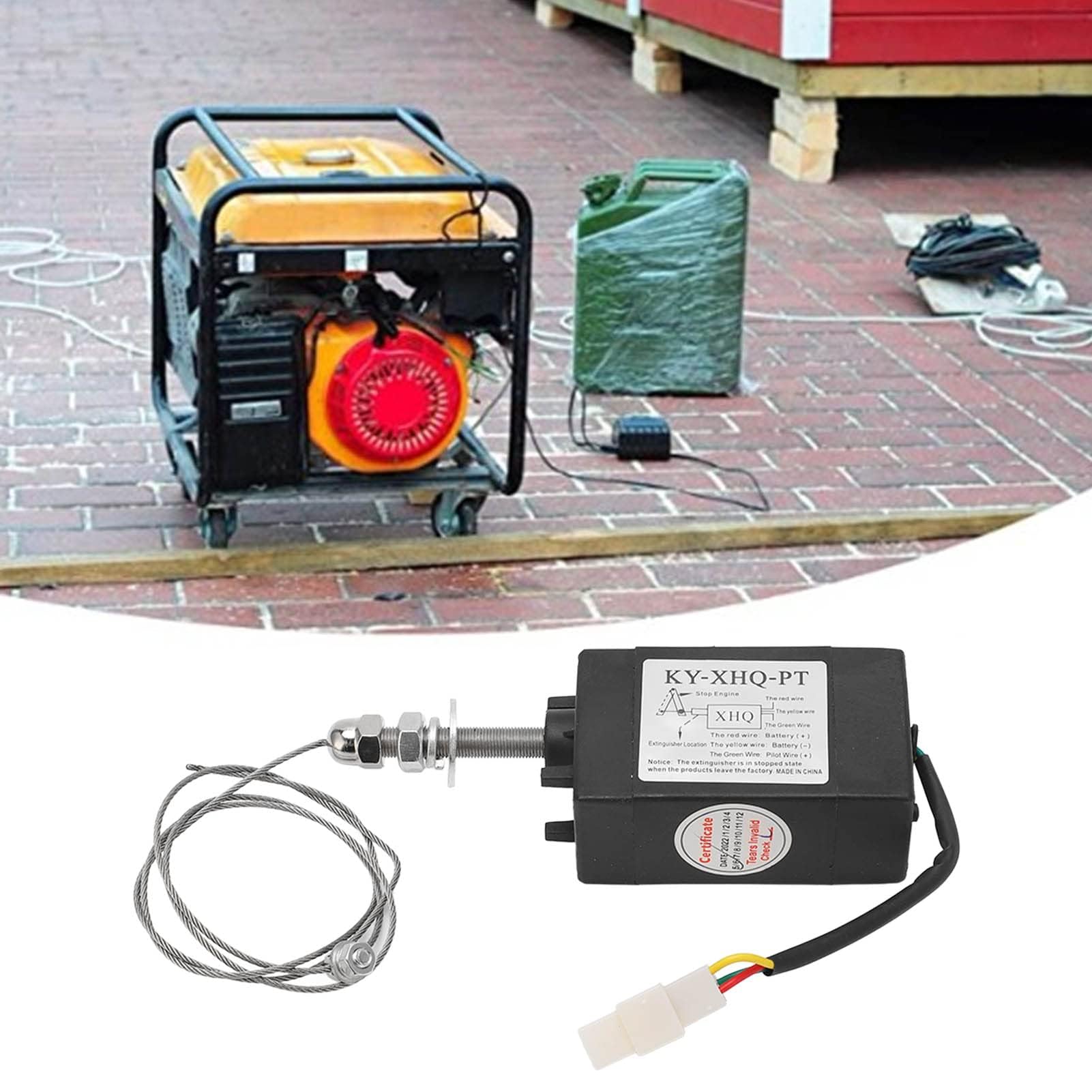 Válvula de solenoide de parada de motor diésel Válvula de solenoide de apagado Válvula de solenoide de generador diésel de repuesto Apagado NC 12V